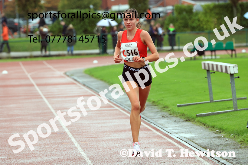 Girls Under-15s 2025 Northern Athletics Autumn Road Relays, Leigh, Lancashire. Photo: David T. Hewitson/Sports for All Pics